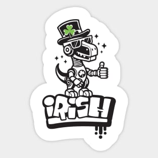 Irish Dino St Patrick's Day Sticker